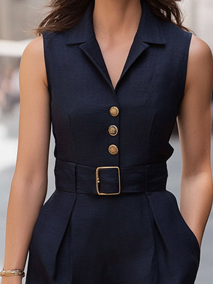 Halter Neck Bow Waist A-Line Midi Dress
